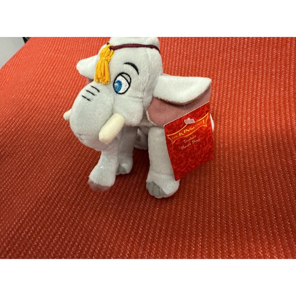 WARNER BROTHERS BEAN BAG PLUSH THE KING & I TUSKER ELEPHANT NWT